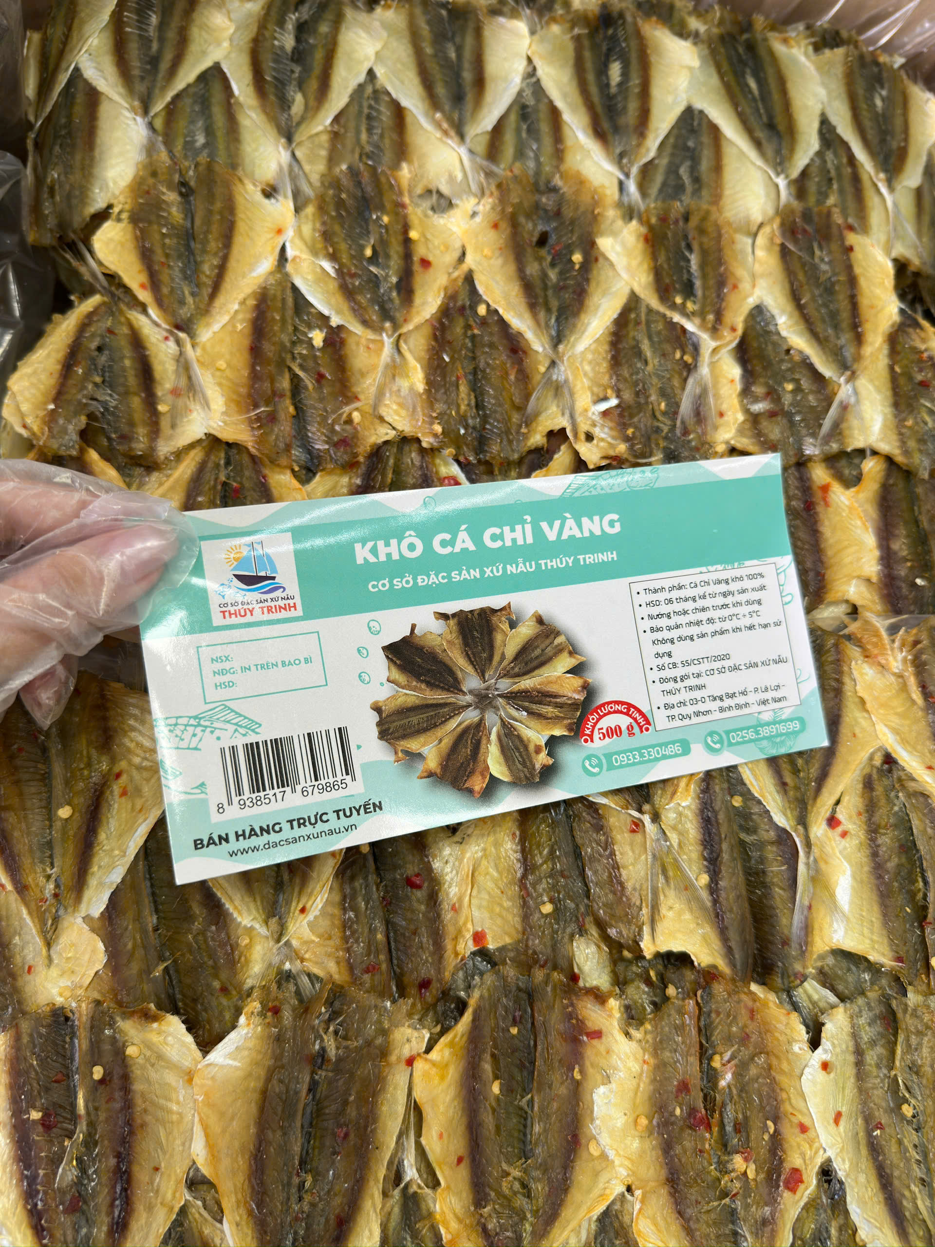 ✅ KHÔ CÁ CHỈ VÀNG TẨM GIA VỊ – 300G