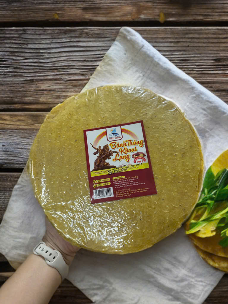 ✅ BÁNH TRÁNG KHOAI LANG – 300G/RÀNG